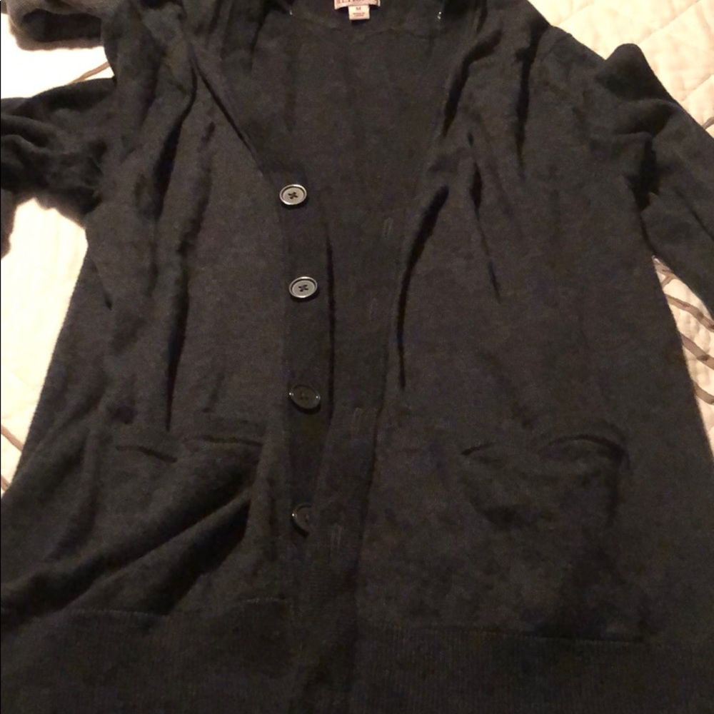 Cardigan Sweater, Charcoal